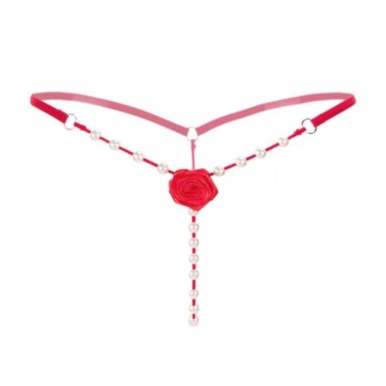 תחתוני פנינים עם ורד "Flora"