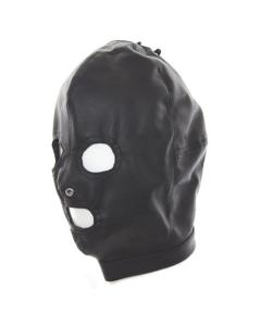 מסכת פנים מעור תעשיתי קשיח עם פתחים לפה ולעיניים Loyce