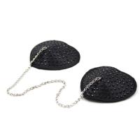 מדבקות סקסיות לפטמות בצורת לב עם שרשרת