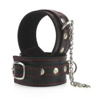 אזיקים מעור עם שרשרת וכפתורים "Jagger"