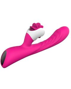 ויברטור מעולה לנקודת הג' ולעינוג אוראלי שלא נגמר , עשוי סיליקון רפואי, נטען,  "The pink tongue"