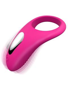 טבעת רטט "אולרו" נטענת עשויה סיליקון רפואי עם רטט חזק ומטריף חושים