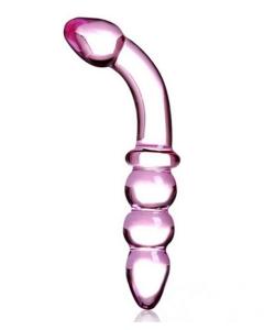 צעצוע זכוכית מחוסמת מושלם למין ואגינאלי או אנאלי גם חרוזים וגם לגירוי ועיסוי הפרוסטטה או נקודת ה-ג Calian