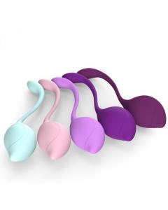 סט של 5 ביצי קגל  צבעונים במשקלים שונים לחיזוק של שרירי הנרתיק ולהנאה מקסימלית Cindy