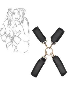 סט קשירות ידיים ורגליים מעור עם אבזמים לסגירה נוחה "SIF"