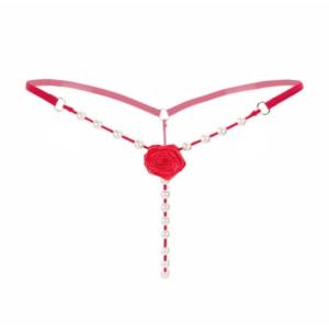 תחתוני פנינים עם ורד "Flora"