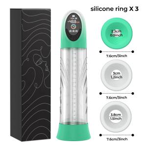 משאבת פין חשמלית ואקום מתקדמת – עמידה למים IPX7 עם תצוגת LCD, 4 רמות לחץ + 9 רמות שאיבה עוצמתיות, להארכה והגדלת הפין